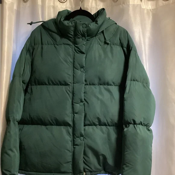 Rebecca Minkoff Deep Green Puffer Coat - Picture 1 of 6